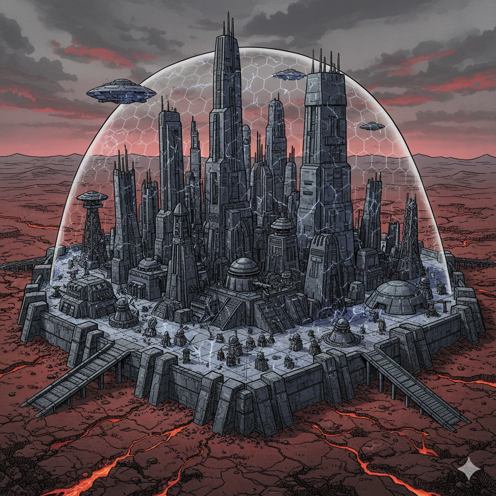 Ilustración de lugares en Polifrey